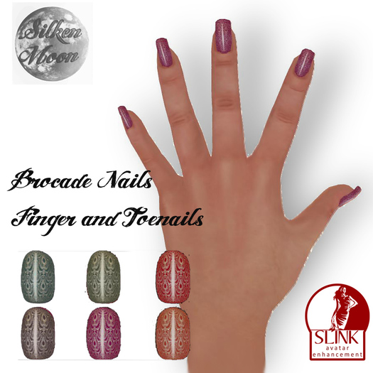 Silken Moon SLINK Finger/Toenails  Tartan