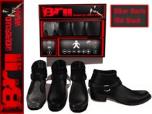 **MESH BIKER BOOTS 156 BLACK FOR MEN** Brii Underground Wear **