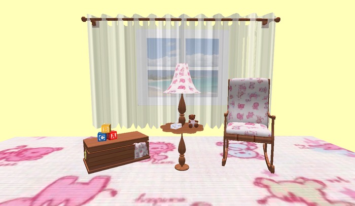 BABY GIRL FURNITURE SET - PARTIAL MESH