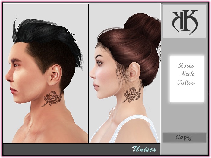::KK:: Roses Neck Tattoo