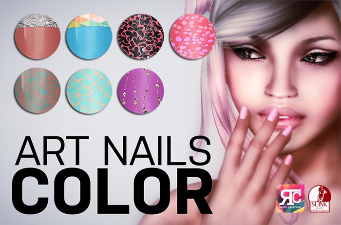 ..::RASCH::. Art Nails  Color - Slink Avatar Enhancement