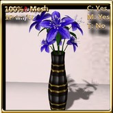 LW_ Vase of Lilies Navy