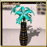 LW_ Vase of Lilies Light Blue