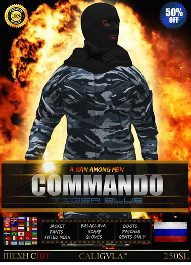 COMMANDO SUIT RUSSIA TIGER BLUE