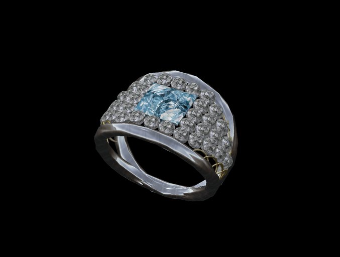 Alien's Creations Ice Ring Blue