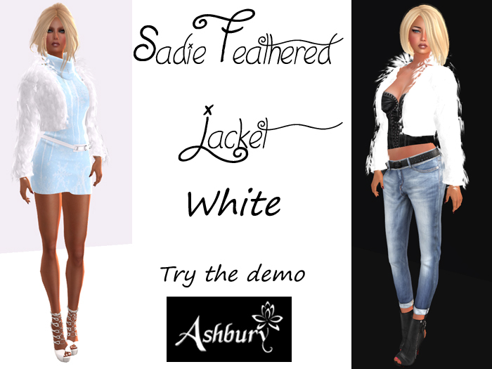 [ASHBURY] Sadie Feather Jacket-White