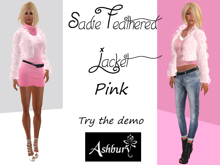 [ASHBURY] Sadie Feather Jacket-Pink