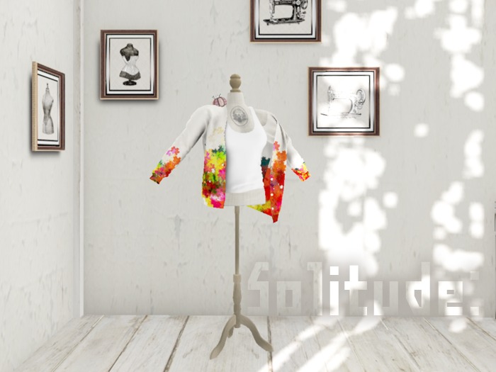 Solitude: Off shoulder Cardigan Spring