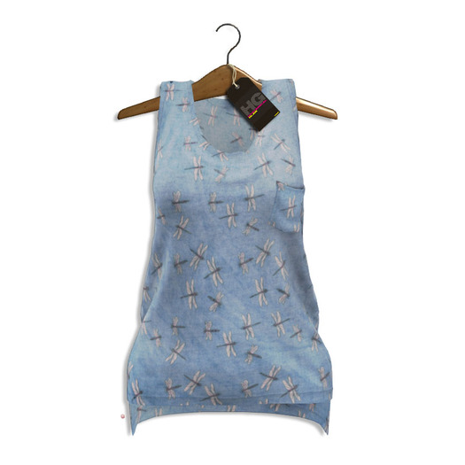 HYSTERICAL GLAM . DRAGONFLIES TANK [BLUE]
