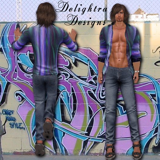 "Dels" Purple Splash Miller Outfit