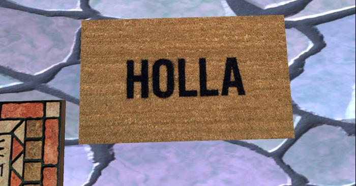 Welcome Door Mat - Holla  copy / modify