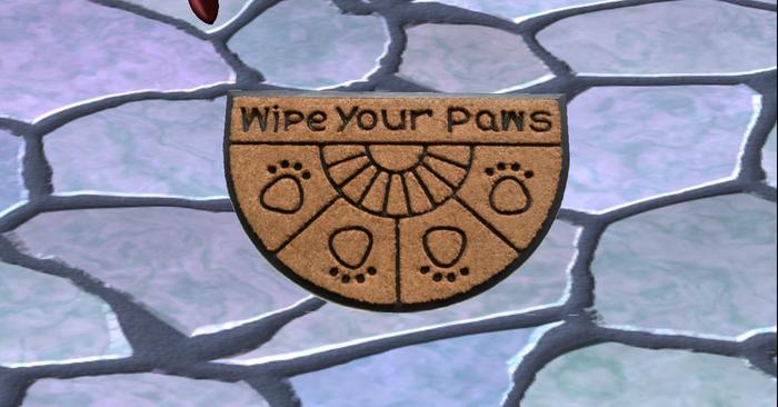 Welcome Door Mat    copy / modify  Paws