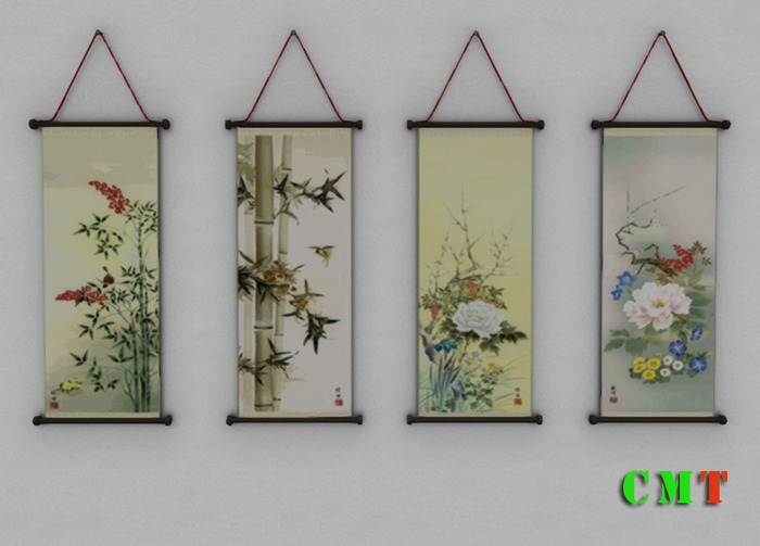 CF: Floral Wall scroll