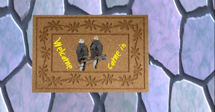 Welcome Door Mat    copy / modify  resize - Eagles