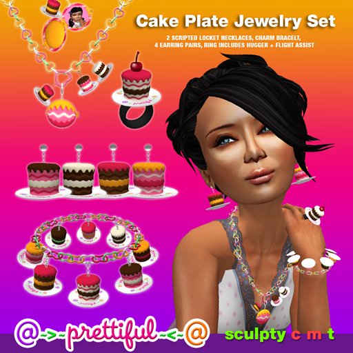 @~>~ PrettiFuL ~<~@ Jewelry Set [ Cake Plate ]