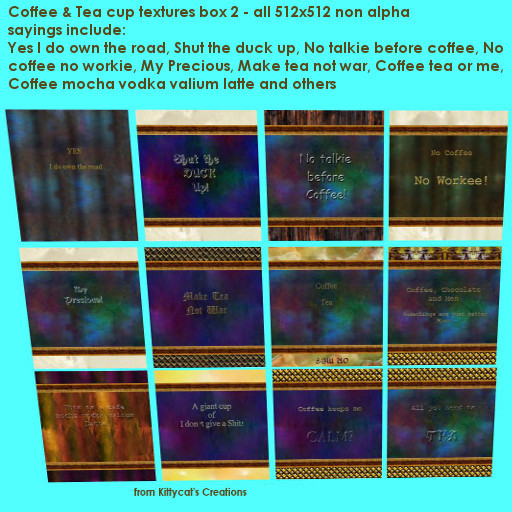 coffee & tea cup textures box 2