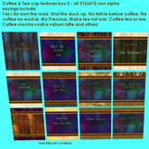 coffee & tea cup textures 2 box