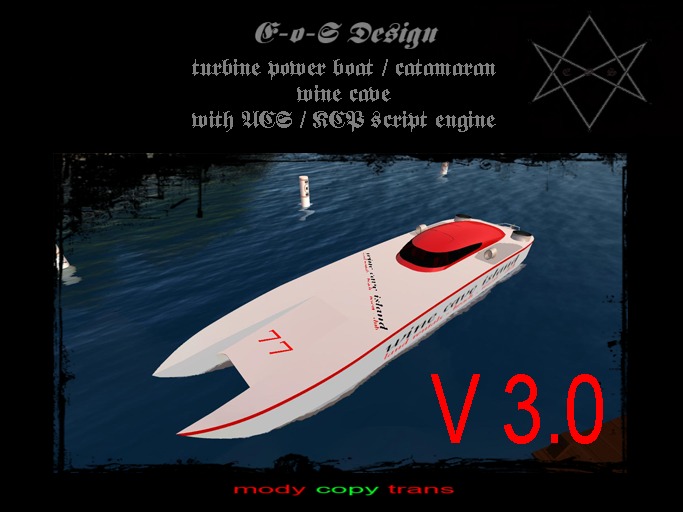 wine cave catamaran / powerboat / race boat / turbine boat V 3