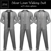 JFM Silver Linen Mesh Walking Suit