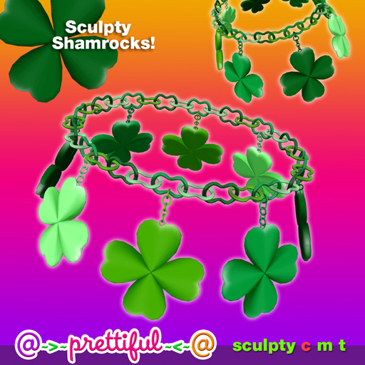 @~>~ PrettiFuL ~<~@ Charm Bracelet [ Shamrock ]