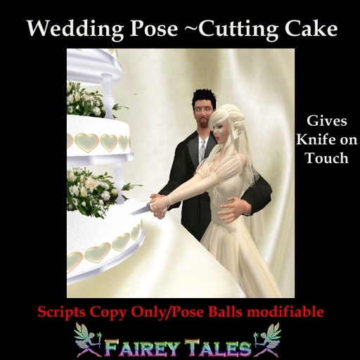WEDDING POSE ~ CUT THE CAKE POSE