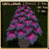 LW- Vase of Caladiums Purple