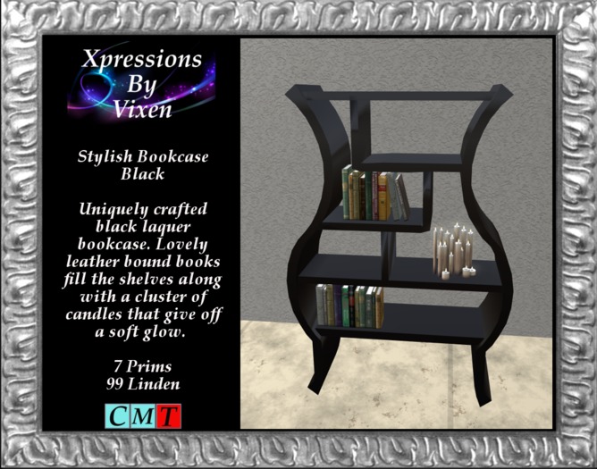 Stylish Bookcase Black-Xpressions