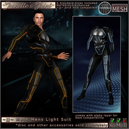 ~JJ~ Mesh Grid Suit ~ male