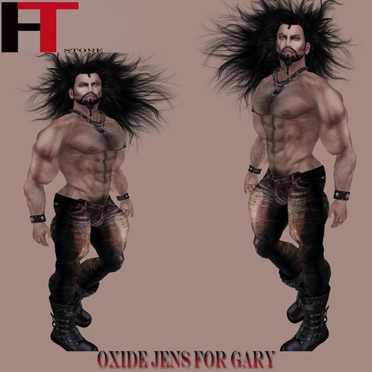 Gary(H-T) OXIDE  JEANS  FOR BOOTS