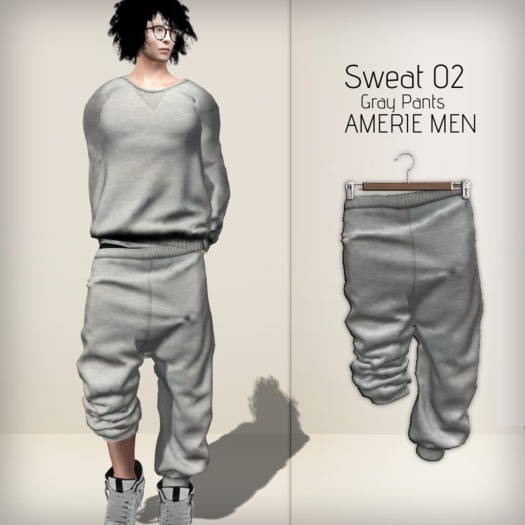AMERIE M - Sweat02 PANTS(Gray)
