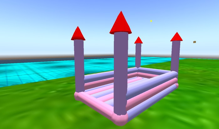 **Eagle's Decor** Sculpted Bouncy Castle