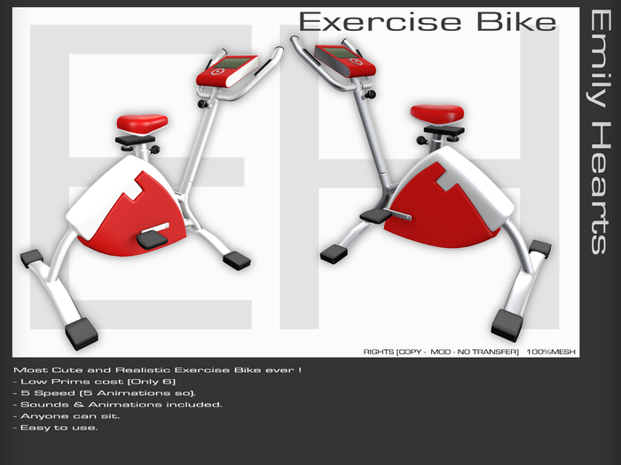 [EmilyHearts] - Exercise Bike Red