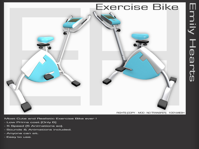 [EmilyHearts] - Exercise Bike Blue