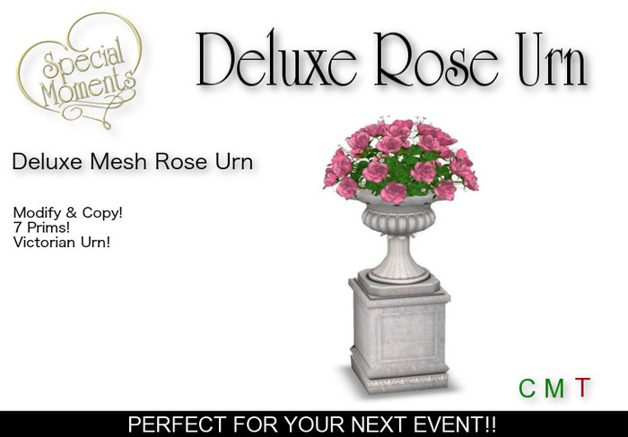 Deluxe Rose Urn - Pink Roses    Copy!!