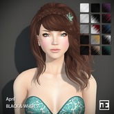 TRUTH HAIR April (Mesh Hair) - black & whites