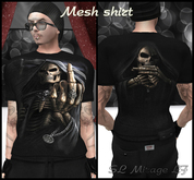 BONE FINGER - Men Mesh T-Shirt