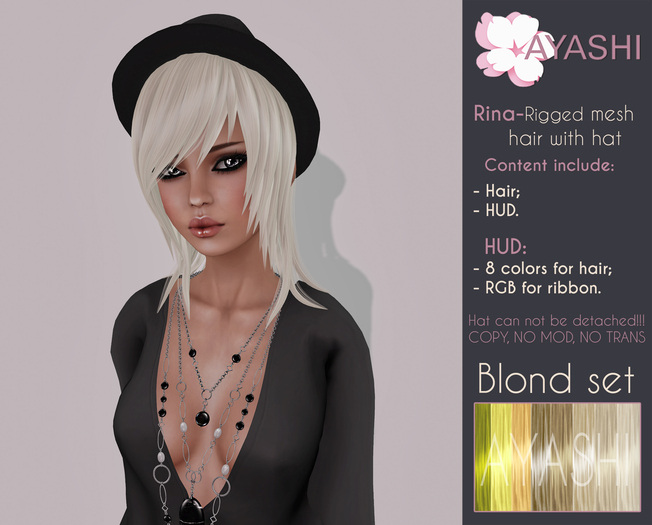 [^.^Ayashi^.^] Rina hair-Blond set