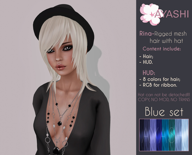 [^.^Ayashi^.^] Rina hair-Blue set