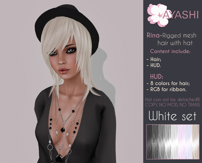 [^.^Ayashi^.^] Rina hair-White set