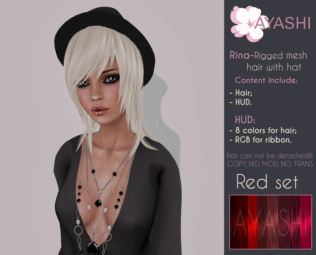 [^.^Ayashi^.^] Rina hair-Red set