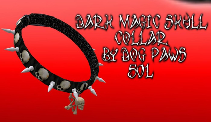Dark Magic Skull Collar By Dog Paws