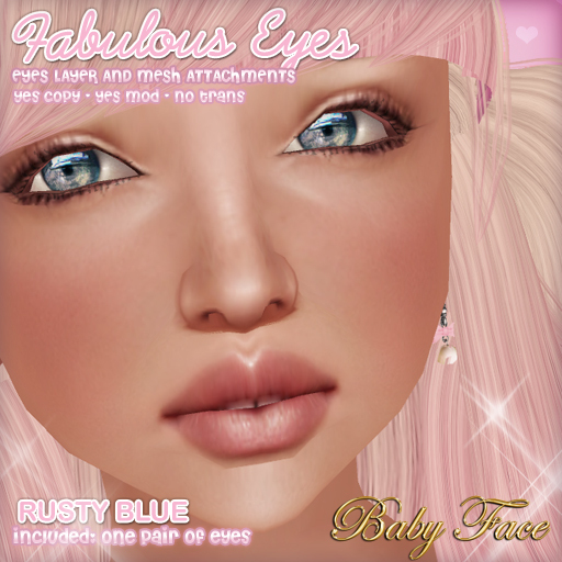 :*BABY*: Fabulous Eyes {Rusty Blue} 
