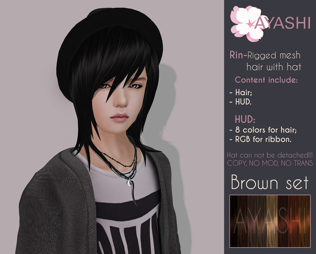 [^.^Ayashi^.^] Rin hair-Brown set