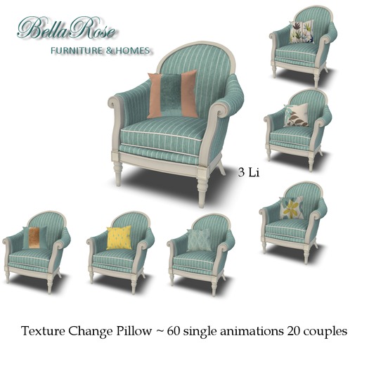 [BR] ALEX EASY CHAIR Teal - Texture Change Pillow