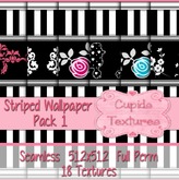 *Cupids Textures * 18 STRIPED WALLPAPER PACK 1