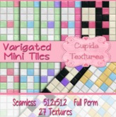 *Cupids Textures * 27 VARIGATED MINI TILES SEAMLESS