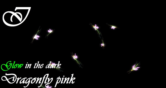 Glow in the dark Dragonfly pink*