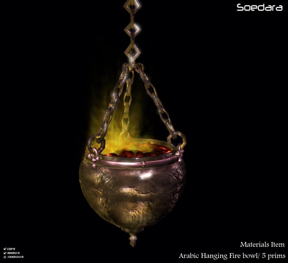 ~Soedara~ Arabic Hanging Fire bowl {Gift}