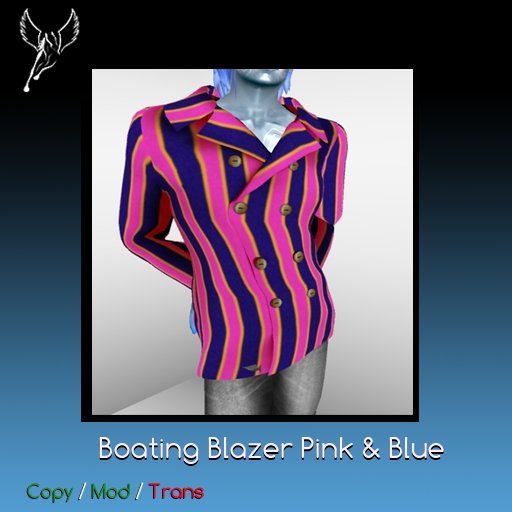 Pegasus Boating Blazer (Pink & Blue) (Boxed)