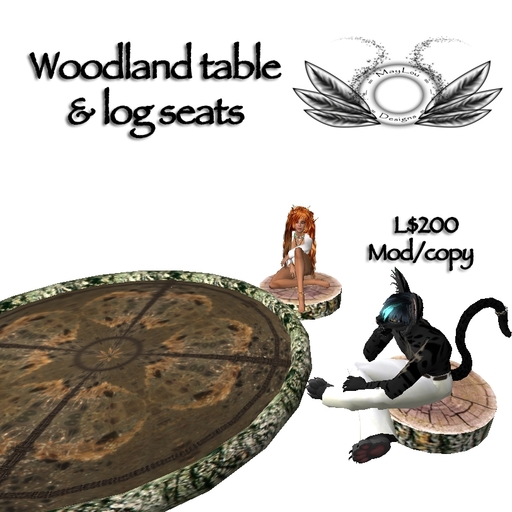 Woodland table & chairs